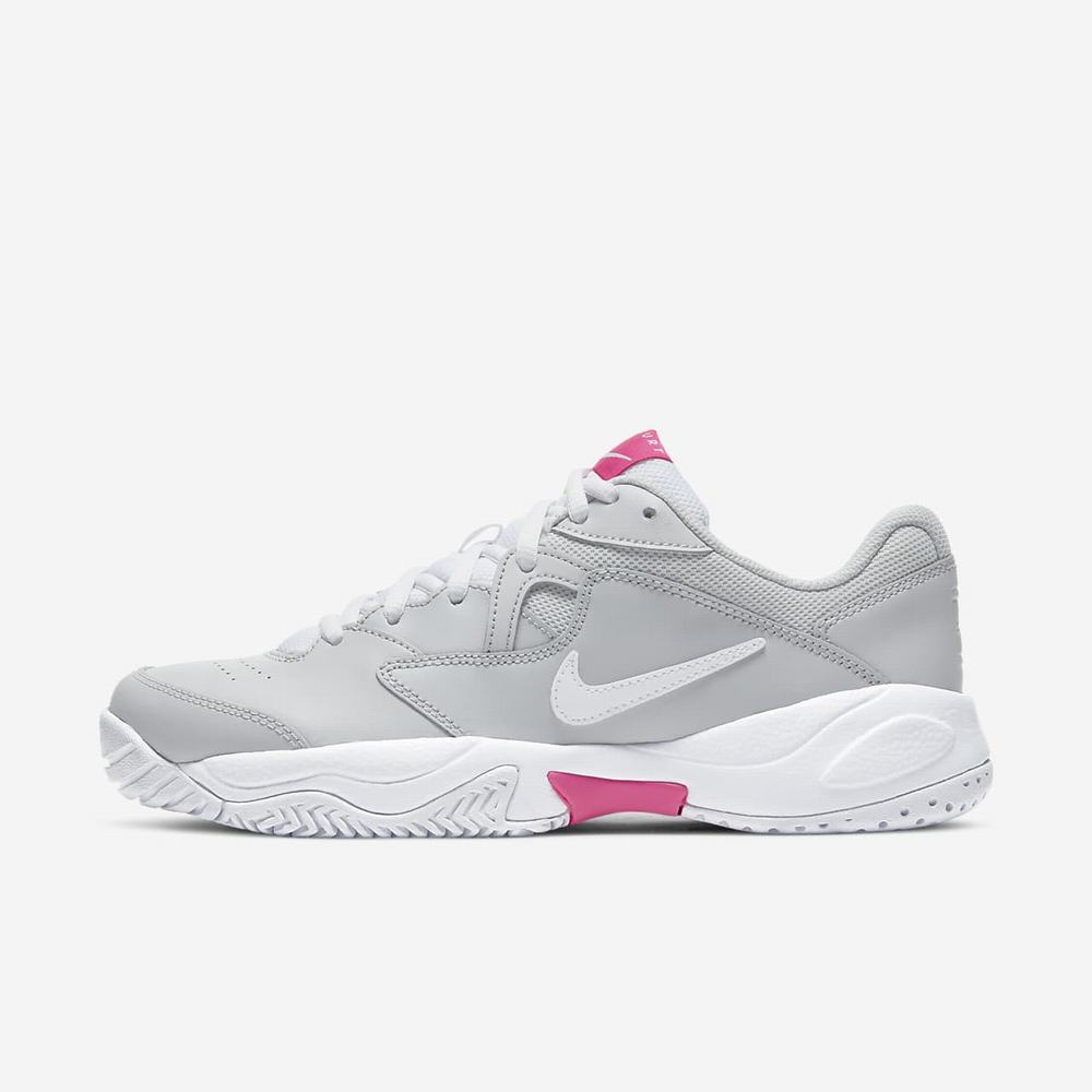 Chaussure De Tennis Nike NikeCourt Lite 2 Grise 5394-102 Grey Fog/Pink Blast/White Femme | TQY-71933741